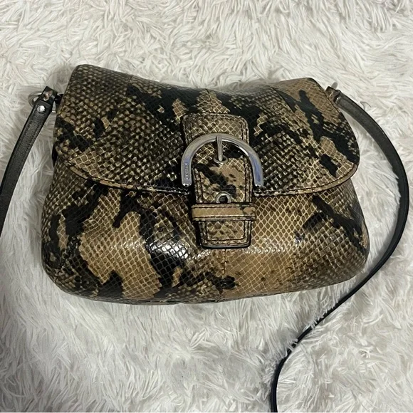 COACH Vintage Exotic Soho Python Snake Embossed Mini Crossbody - Picture 5 of 16